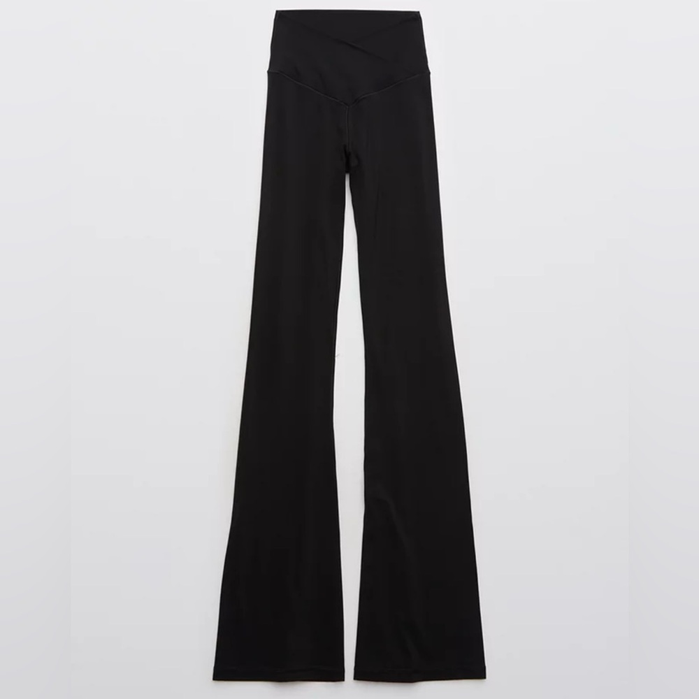 Aerie Offline Real Me High Waist Flair Black Yoga Lounge Leggings Size Medium